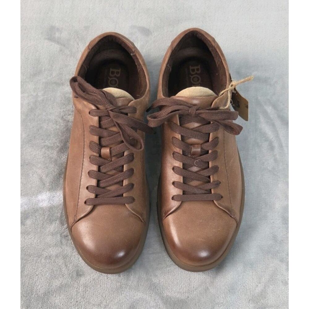 Born Allegheny II Lace-Up Leather Shoes Mens Sz 9 dark brown sneakers BM0010823